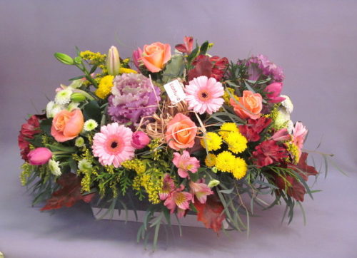 Caja grande multicolor_flores lantana
