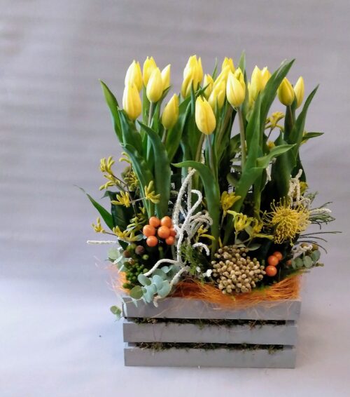 Paralelo de tulipanes_flores lantana